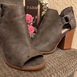 Fergalicious Gray Heeled Boots